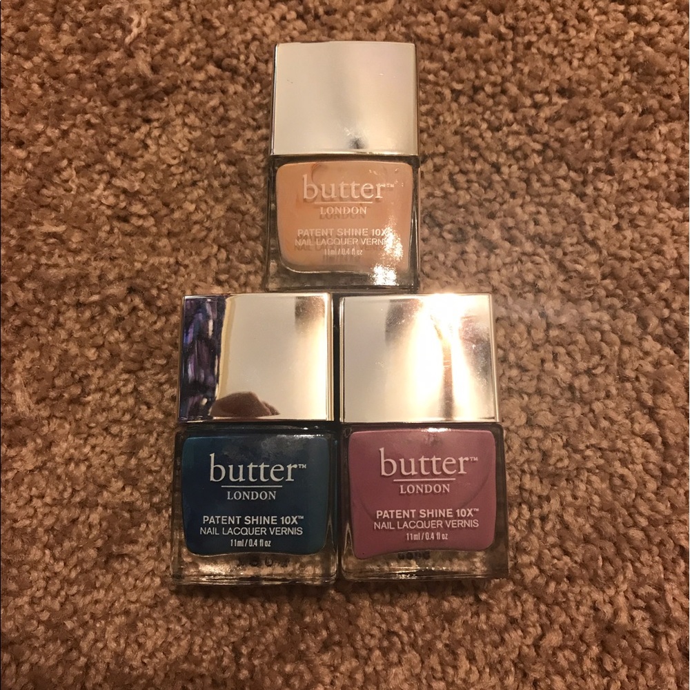 3 butter London nail lacquers