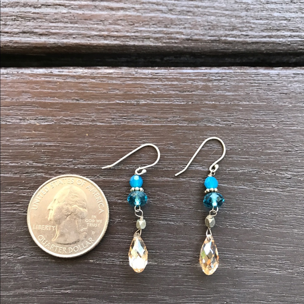 One of a kind natural stone earrings