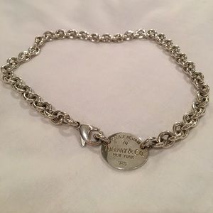 Tiffany & Co Oval Tag Necklace