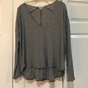 Bordeaux long-sleeve top