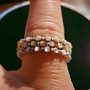 Vintage Sterling Silver Moonstone rings