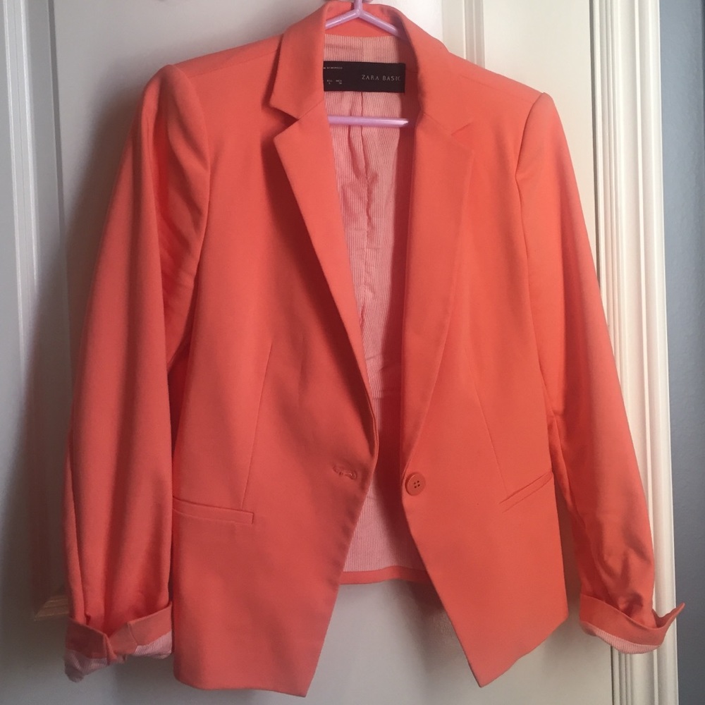 Peach Zara Blazer
