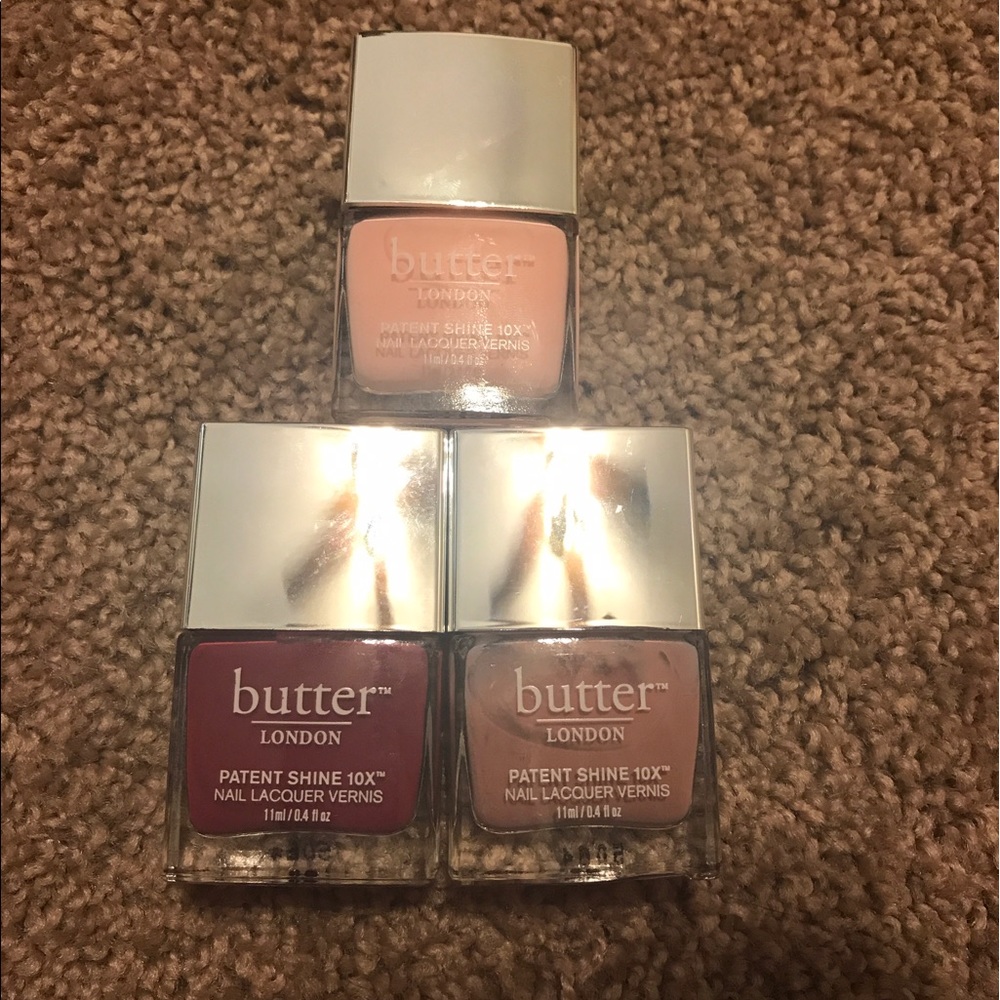 3 butter London nail lacquers