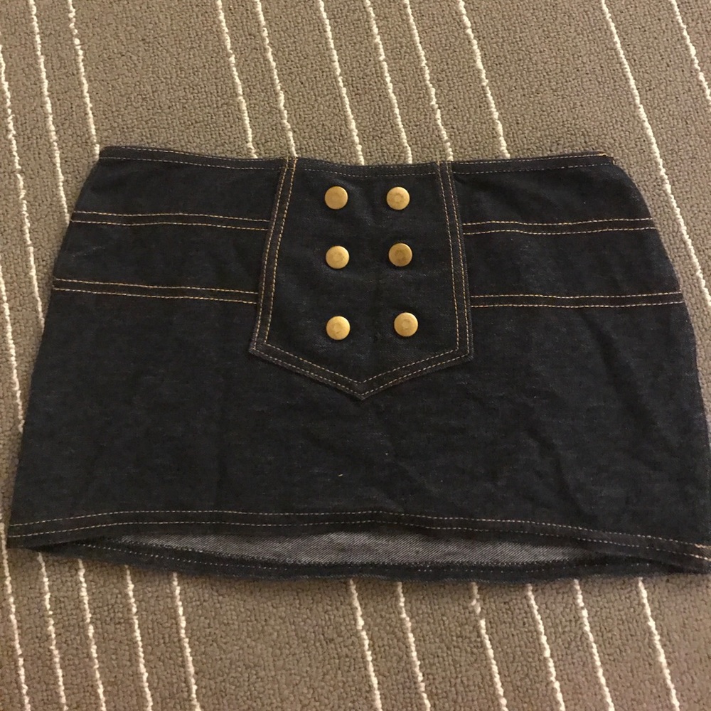 short jean skirt
