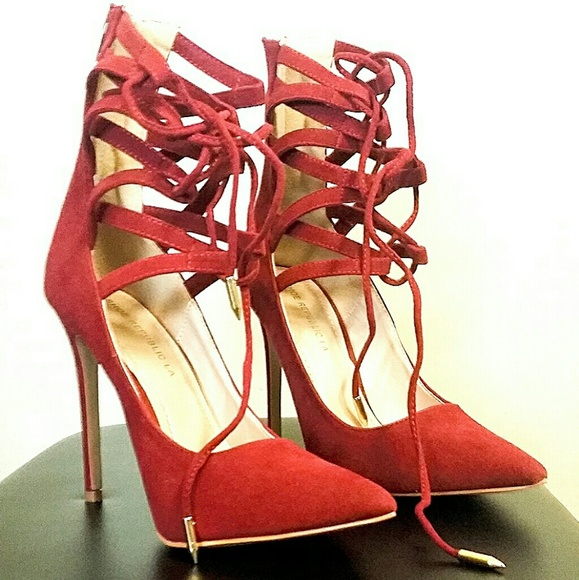 Shoe republic la lace up heels Clearance