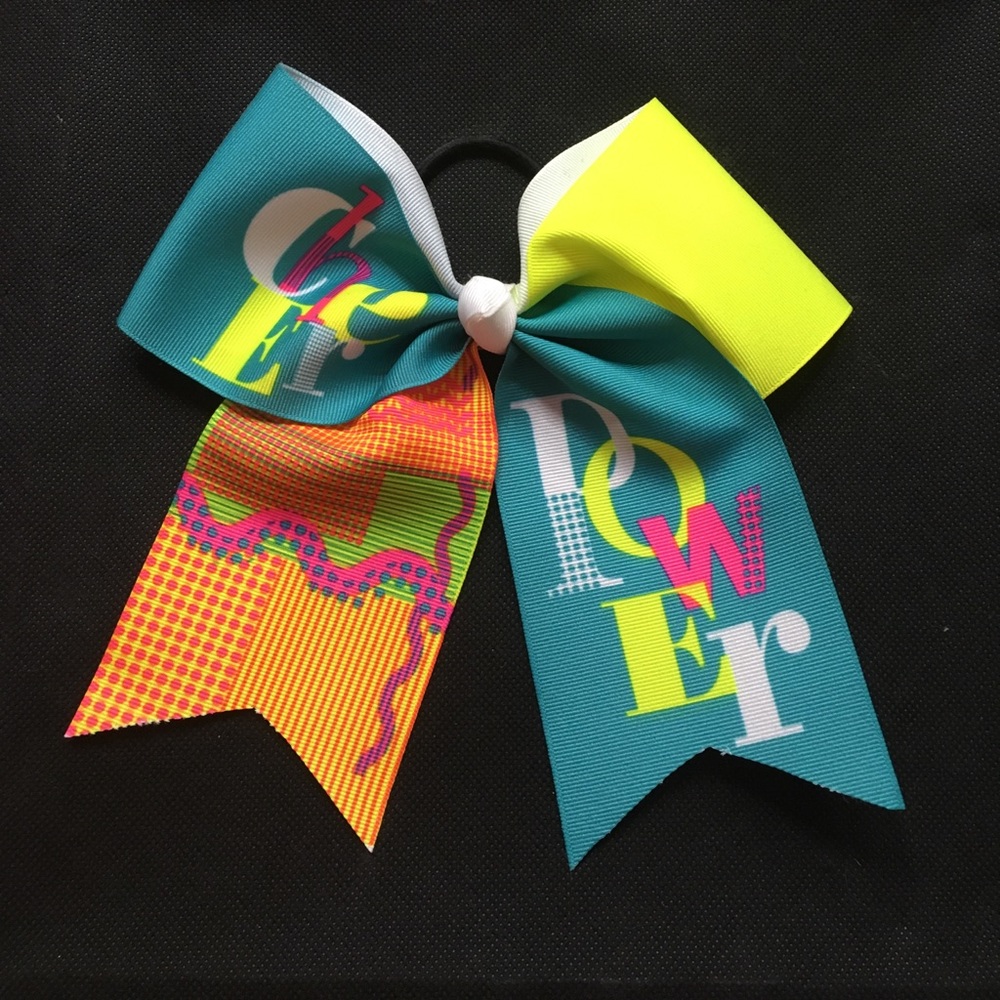 Neon Cheer Power Bow
