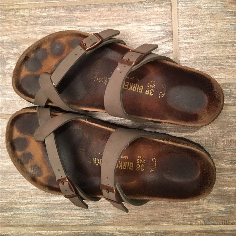 Birkenstock Mayari Stone Sandals Size 38/8