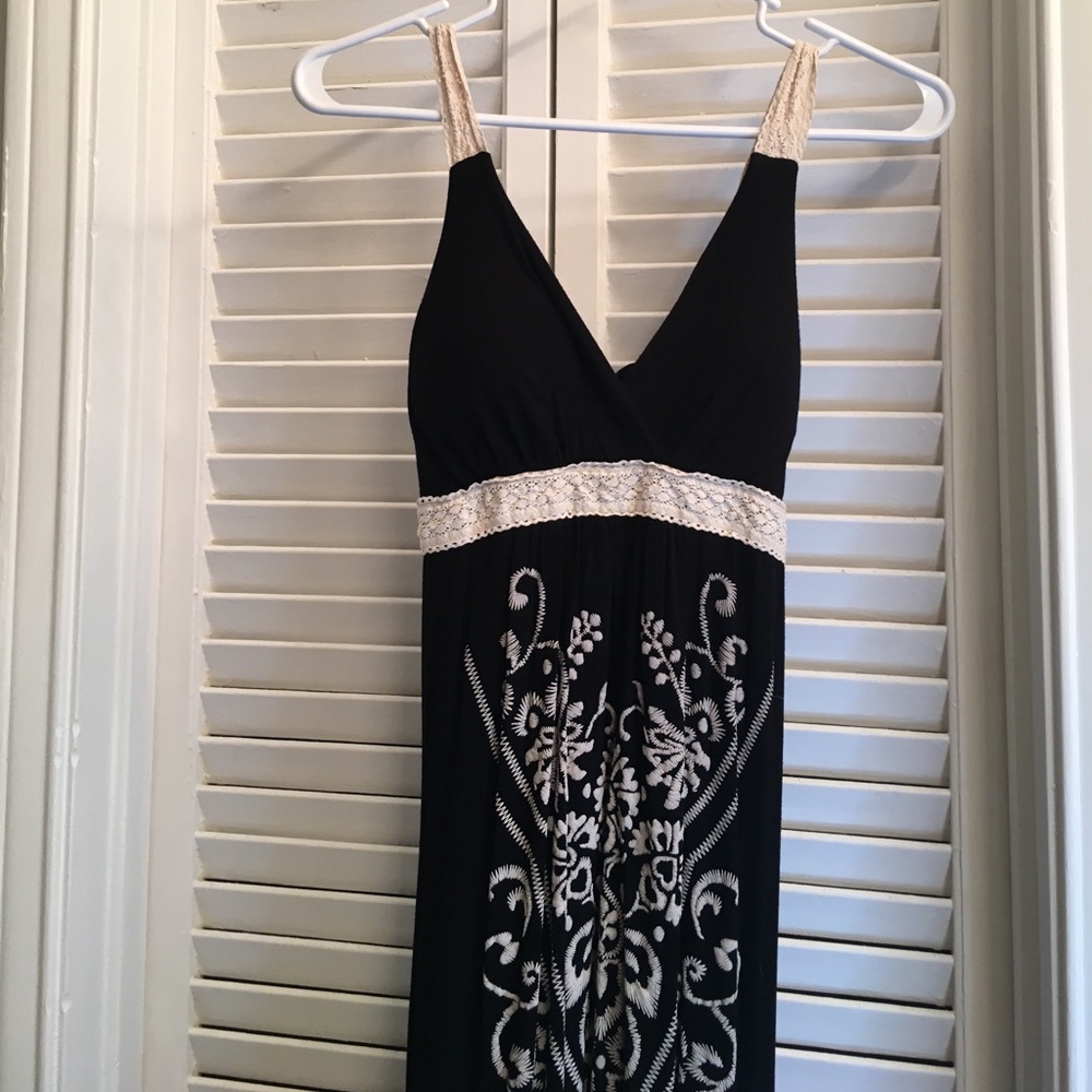 Black maxi dress