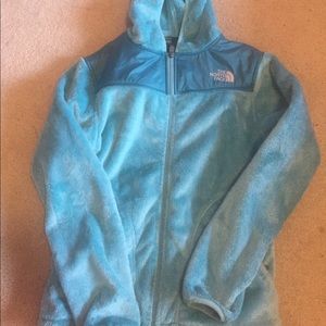 Authentic North Face fuzzy jacket