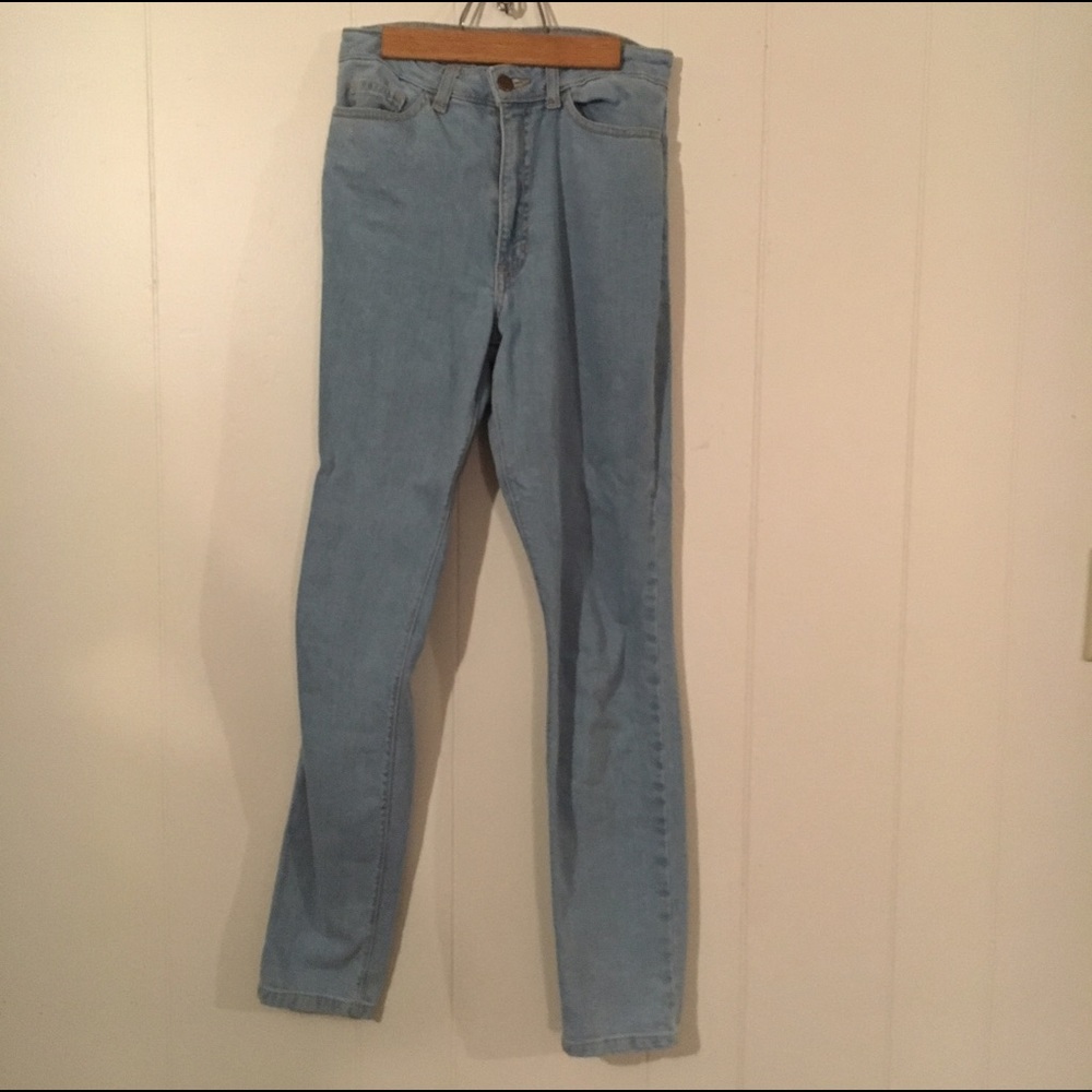 Stonewash American Apparel mom jeans
