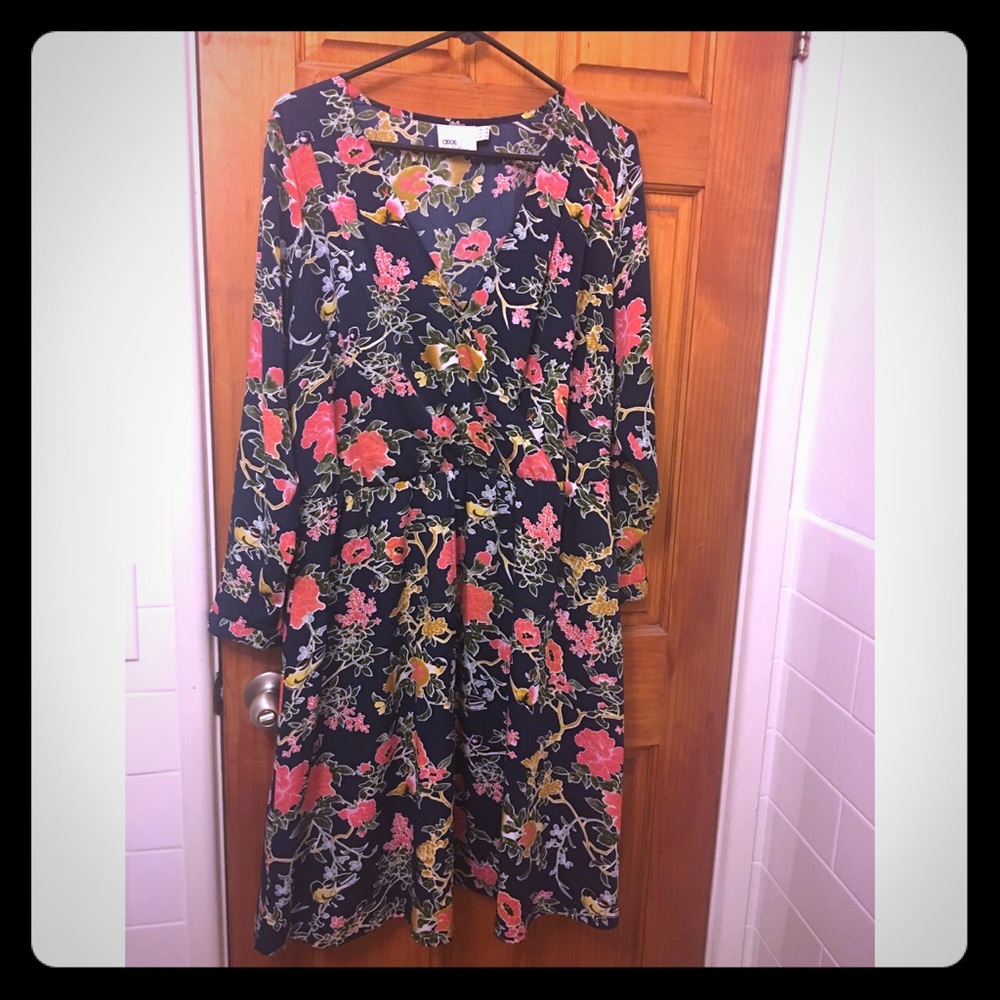 ASOS Wrap Style Knee Length Dress