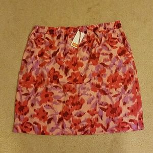 Pink multi-colored skirt