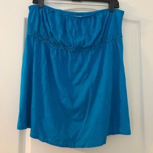 Blue empire waist summer top