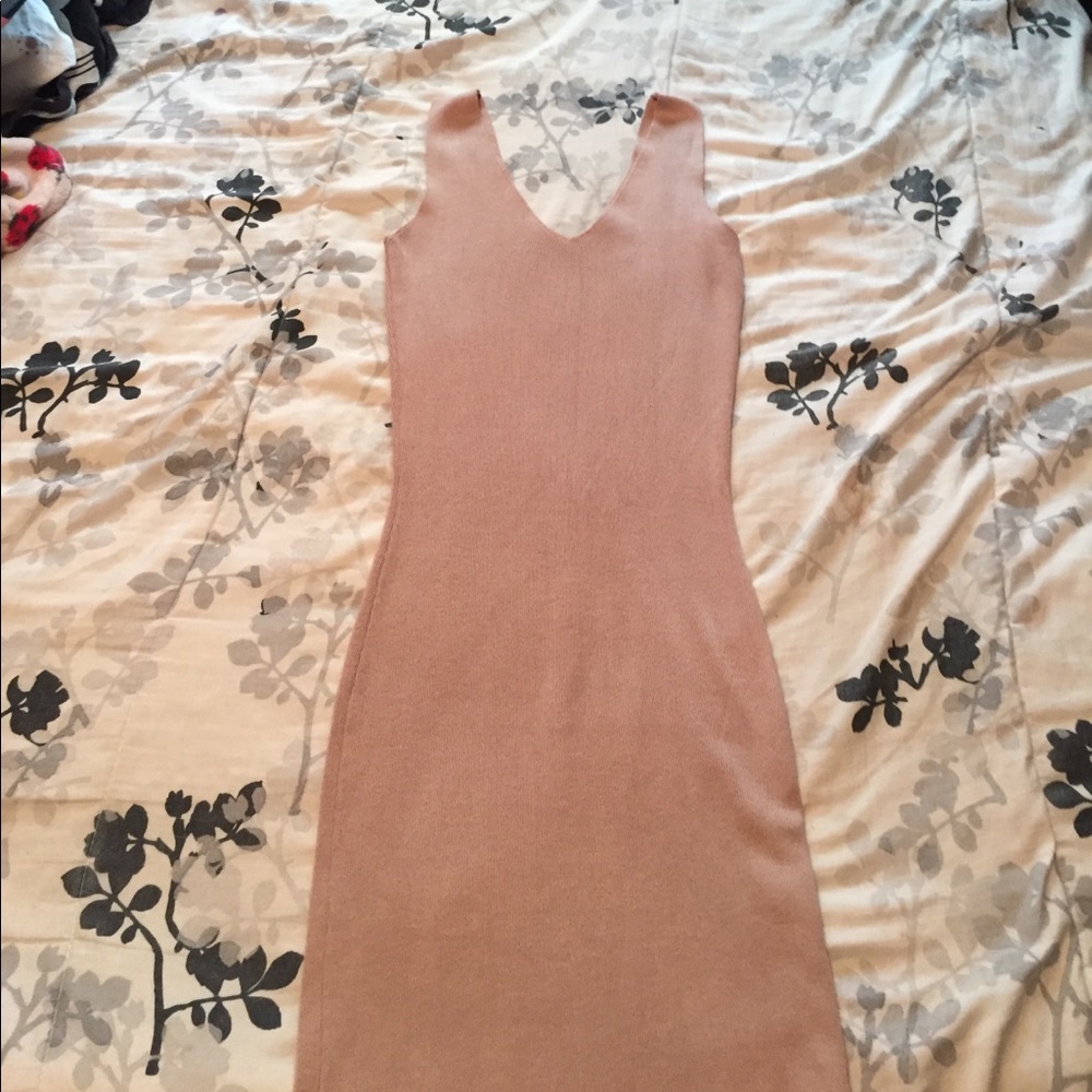 Ribbed midi dress