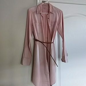Shirt dress w belt
