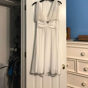 White formal dress