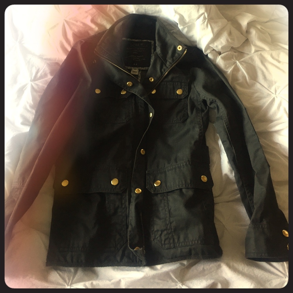 Xxs petite olive green utility jacket