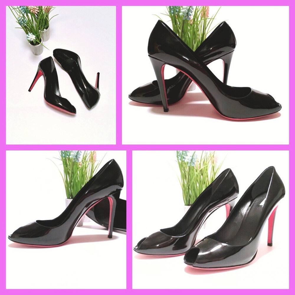 Black Patent Leather MiuMiu heels