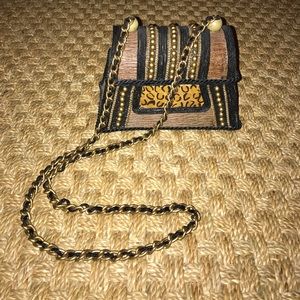 Faux wood purse!