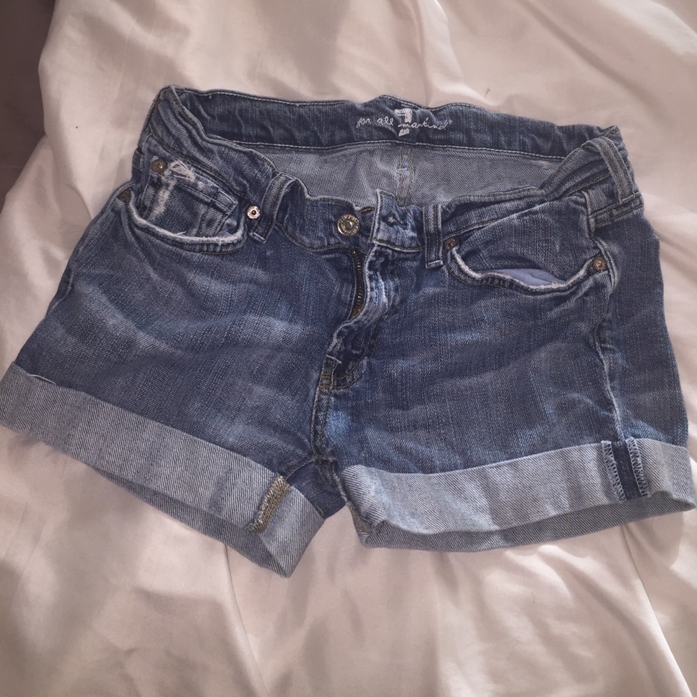 7 for all making Jean shorts