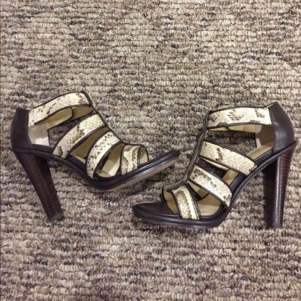 Coach Brown Python Sandals 7.5 - image 3