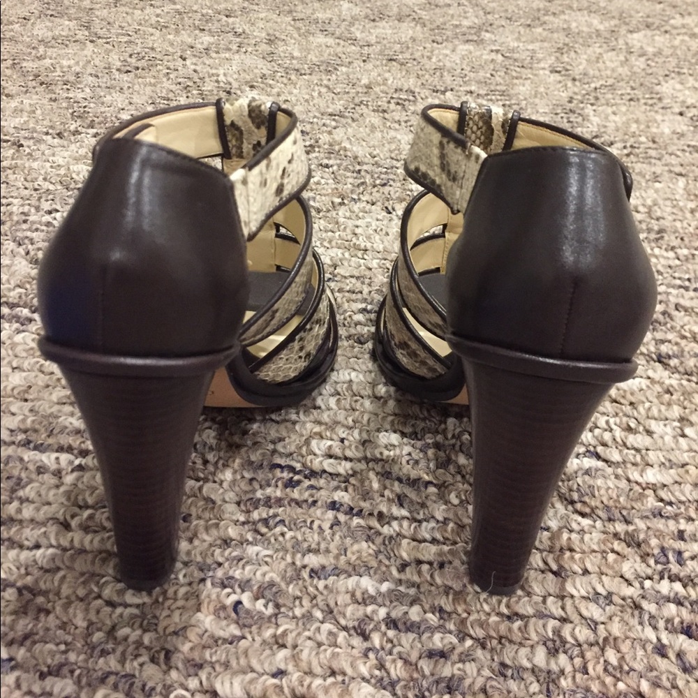 Coach Brown Python Sandals 7.5 - image 4