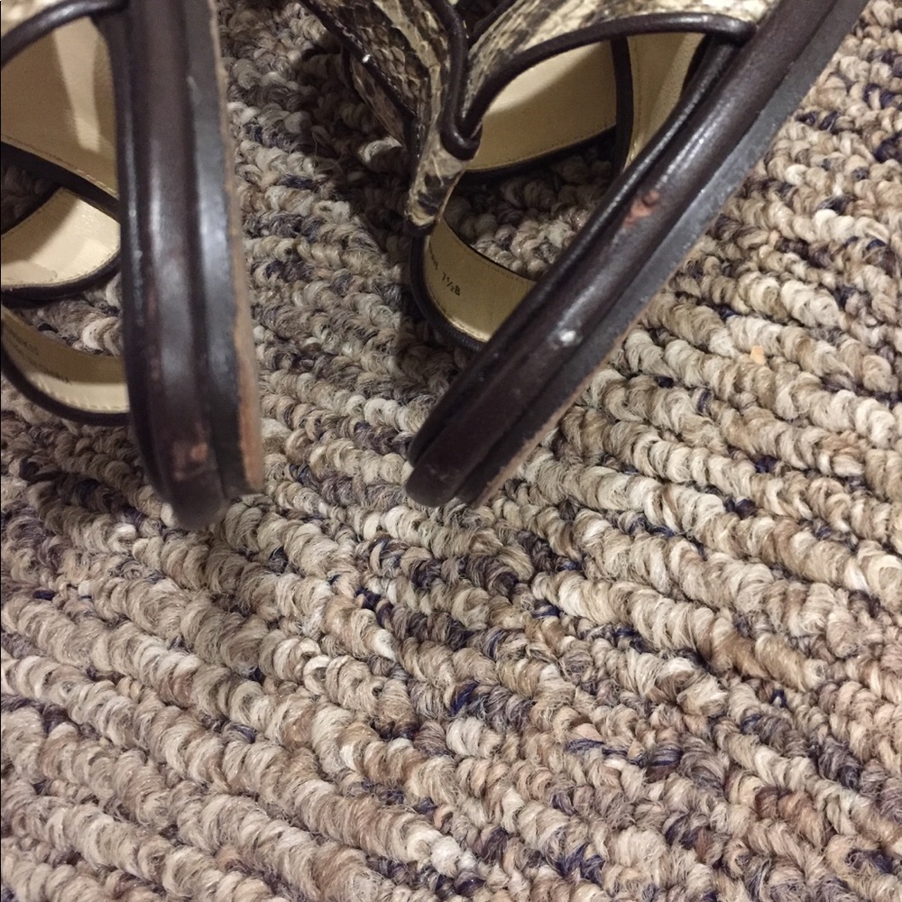 Coach Brown Python Sandals 7.5 - image 6