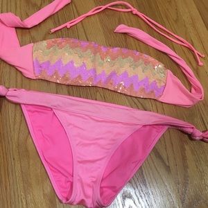 🎉SALE🎉 Victoria's Secret Pink Sequin Bikini