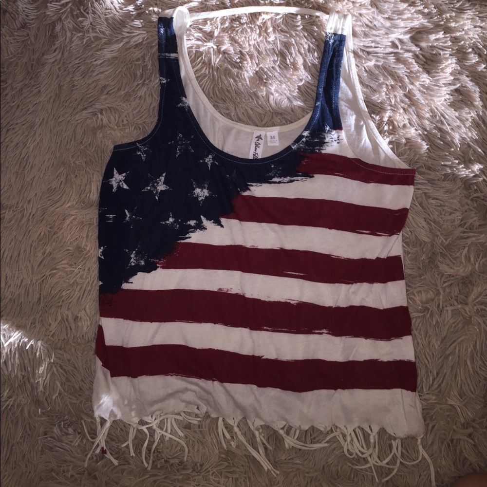 American flag tank