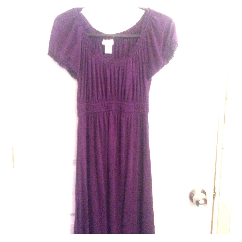 Motherhood Maternity Dress in plum purple 💜