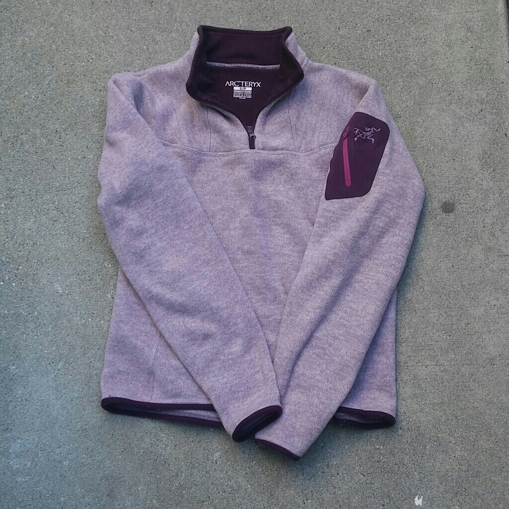 Arc'teryx 1/4 Zip Fleece Pullover Lavender