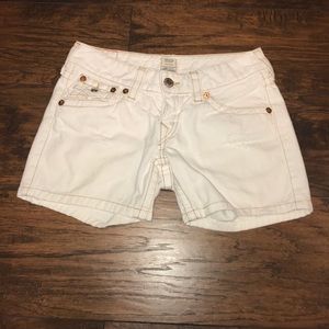 True Religion White Shorts Size 28