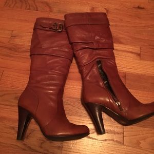 Aldo-leather brown boots
