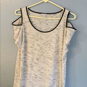 Open/cold shoulder blouse