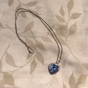 blue heart necklace