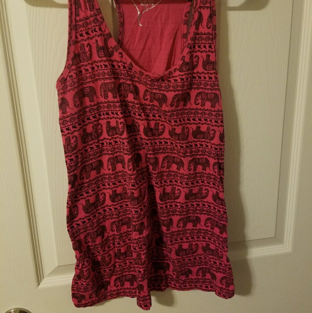 Pink Elephant Tank Top