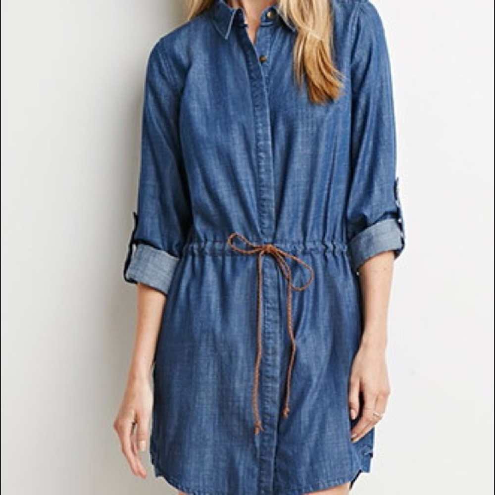 Chambray Shirt Dress