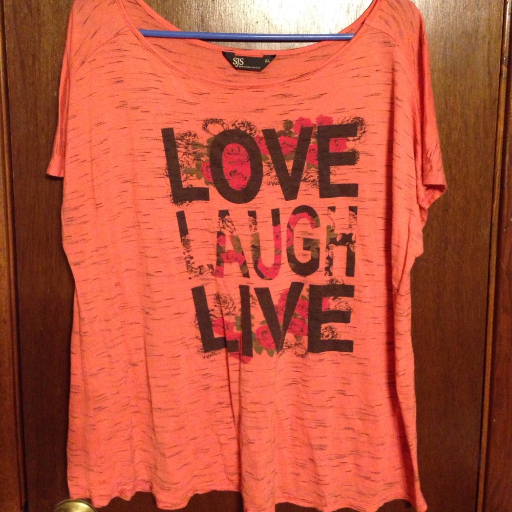 "Love,Laugh,Live" Flowy T-shirt