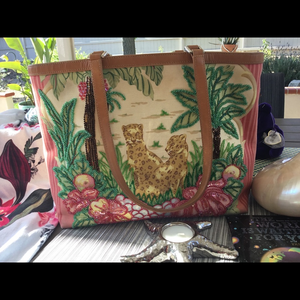 Vintage Isabelle Fiore STUNNING ExoTic HANDBAG 👜