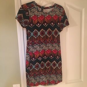 Tribal print body on dress