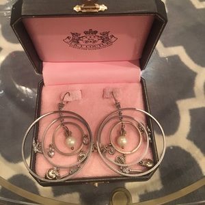 Never been worn juicy couture hoop earrings!