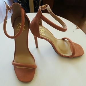 Missguided Barely There Rounded Strap Heels