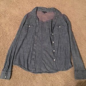 American Eagle jean shirt