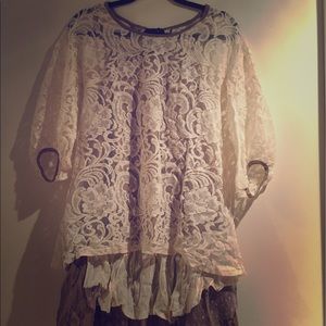 BRAND NEW RYU Lace Dress with Ruffles (Size M)
