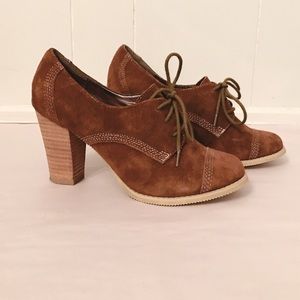 Hush Puppies "Paradise" Brown Leather Booties