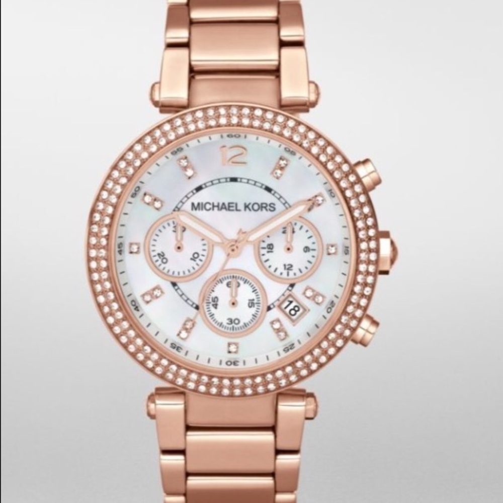 Michael Kors Chronograph Rose Gold-Tone Watch