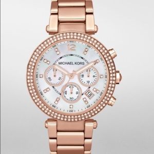 Michael Kors Chronograph Rose Gold-Tone Watch