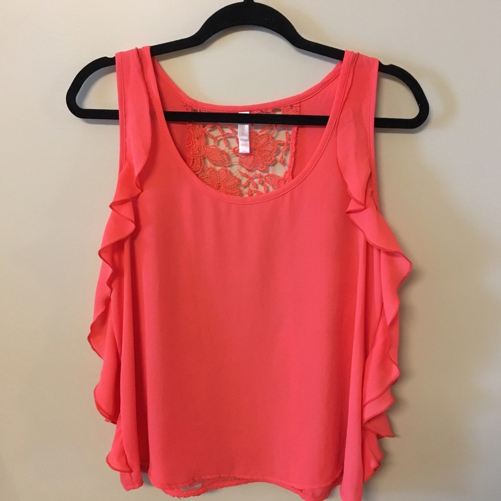 Bright Coral Top