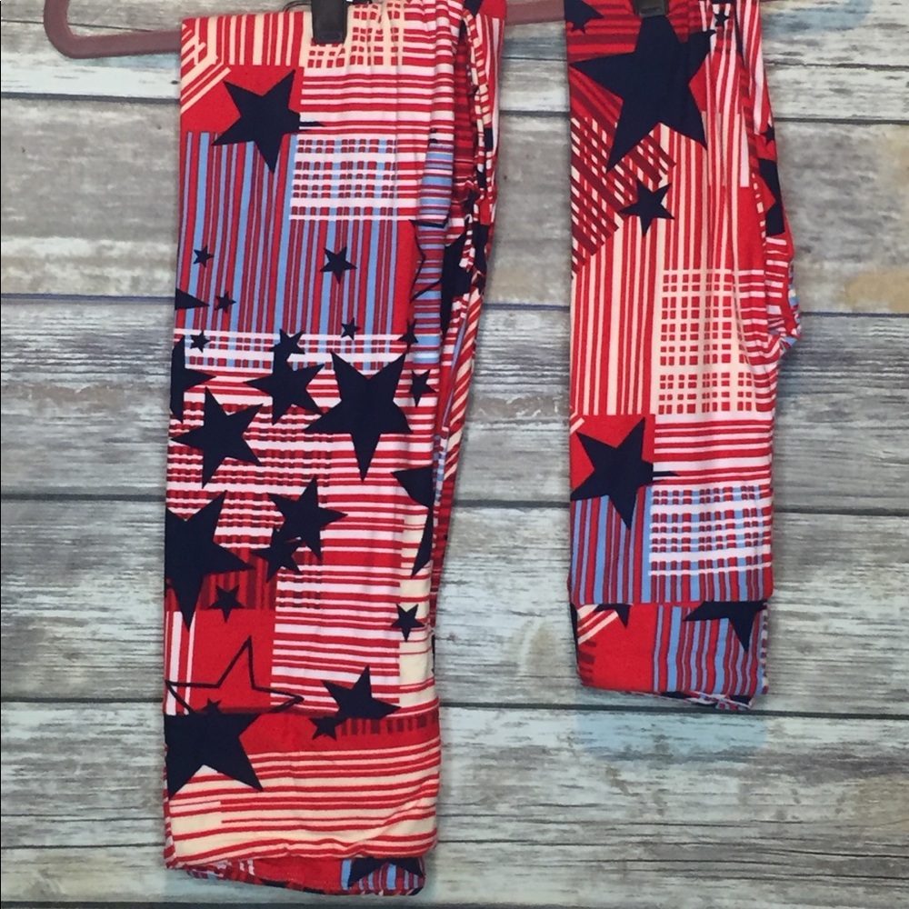 NWT mommy and me lularoe americana leggings