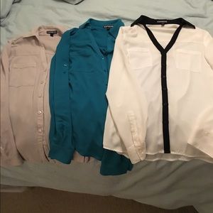 3 express portofino shirts size XS